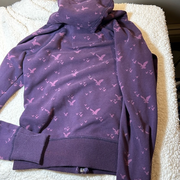 AMERICAN EAGLE zip hoodie small purple - Picture 3 of 4